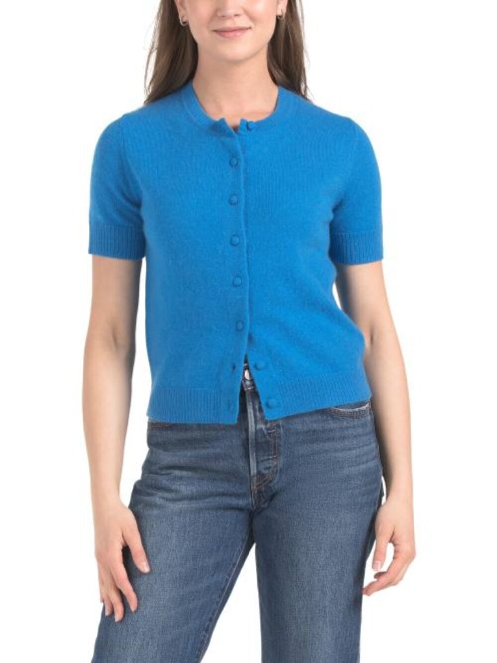 WILT Cashmere Cardigan With Covered Buttons